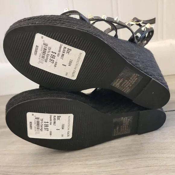 Steven by Steven Madden NWT Scoutt caged croc gladiator espadrilles - Picture 9 of 11